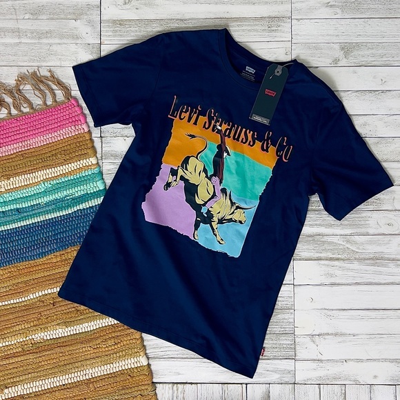 Levi's® Premium Japan Bull Rider Cowboy Graphic T-Shirt - Picture 15 of 15